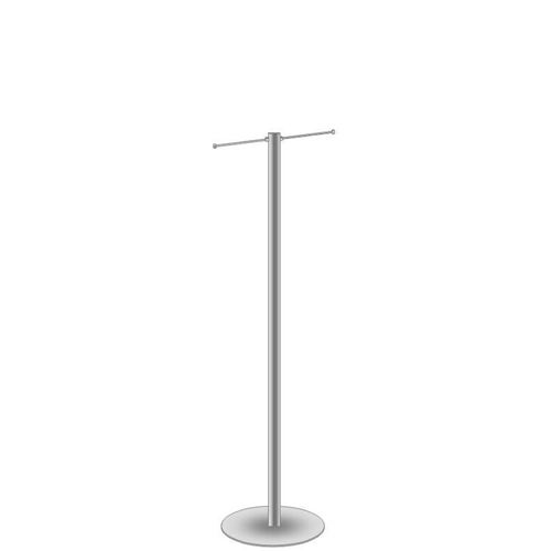 Exhibition bag stand with 2 arms